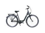 Cityrad HAWK BIKES "City Wave Easy Black" Gr. 54, schwarz, Fahrräder, 54cm, 28 Zoll (71,12cm), für Damen und Herren