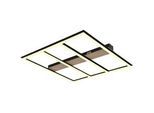 LED-Deckenleuchte Froomy Schwarz/Dunkelbraun max.48Watt Deckenlampe