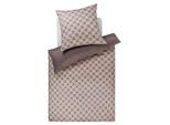Joop! Wendebettwäsche Cornflower Double, Taupe, Textil, Graphik, 135x200 cm, Oeko-Tex® Standard 100, pflegeleicht, schadstoffgeprüft, weiche und anschmiegsame Oberfläche, edel glänzend, dicht gewebtes Garn, Schlaftextilien, Bettwäsche, Bettwäsche, Satin-Bettwäsche