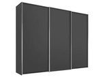 Moderano Schwebetürenschrank , Anthrazit , Holzwerkstoff , 6 Fächer , 249x222x68 cm , Goldenes M, BQ - Bündnis für Qualität, Made in Germany , Typenauswahl, Beimöbel erhältlich, umfangreiches Zubehör erhältlich, in verschiedenen Holzarten erhältlich, in verschiedenen Größen erhältlich , Schlafzimmer, Komplette Schlafzimmer und Serien, Schlafzimmerserien