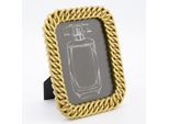 Goldfarbener Bilderrahmen im Ketten-Design 17x22cm