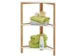 Xora Badezimmerregal , Naturfarben, Weiß , Holz, Holzwerkstoff , Bambus , massiv , 38x80x38 cm , Holzmöbel, Holzregale, Badezimmerregale Holz