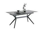 Ausziehtisch Verona in Anthrazit/Schwarz