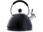 Homeware Profession. Wasserkessel , Schwarz, Silberfarben , Metall, Kunststoff , Uni , 1.8 l,1800 ml , Lfgb , abnehmbarer Deckel, für alle Herdarten geeignet , Geschirr, Kannen & Karaffen, Kaffeezubehör & Teezubehör