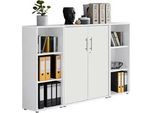 Aktenschrank Office Edition Sw Set 2 niedrig Weiß