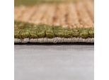 Teppich FLAIR RUGS "Effie Diamond", grün, B:160cm H:5mm L:230cm, Baumwolle, Jute, Teppiche, Teppich, handgeknüpft