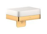 hansgrohe Axor Lotionspender 42819950 mit Ablage, Glas, brushed brass