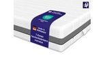 Mister Sandman Taschenfederkernmatratze 160x200 - H3 H4 - 7-Zonen- 24 cm hoch , Weiß , Textil , H3 + H4 , Füllung: Taschenfederkern , Rechteckig , 160x200 cm , Oeko-Tex® Standard 100 , schadstoffgeprüft , Schlafzimmer, Matratzen Shop, Matratzen, Taschenfederkernmatratzen