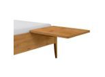 Hasena Nachttisch, Wildeiche, Holz, Wildeiche, massiv, 48x38x9 cm, hängend, einfacher Aufbau, Schlafzimmer, Nachttische