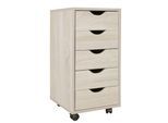 KADIMA DESIGN Rollcontainer, 5 Schubladen, MDF-Holz, Büro/Wohnzimmer - Stilvoller Stauraum