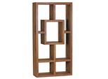 KADIMA DESIGN Bücherregal NAKO Sheesham-Holz, 90x180 cm, Landhaus-Stil, Ablagefächer