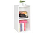 KADIMA DESIGN Standregal CERVINO: 2 Regalfächer, Sonoma Farbton, 30x60x30 cm, Melaminharzbeschichtung