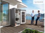Garten-Geräteschrank BIOHORT "Gr. 90, verschiedene Farben", grau (dunkelgrau, metallic), Gerätehäuser, Stahl, aus Metall mit hohem Nutzwert