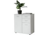 KADIMA DESIGN Kommode Sideboard, 2 Türen und 2 Schubladen, kratzfeste Melaminharz-Beschichtung.