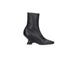 Dries Van Noten Stiefel - Pointed Toe Ankle Boots With Sculptural Heel - Gr. 39 (EU) - in Schwarz - für Damen