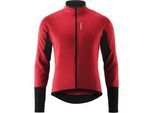 Fahrradjacke GONSO "ROAD JACKET SOFTSHELL 2 M", Herren, Gr. 4XL, rot (ziegelrot), 80% Polyester, 15% Polyamid, 5% Elasthan, Rundhals, Langarm, Jacken, Herren Softshell-Jacke, atmungsaktive Radjacke, Tight Fit