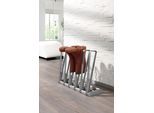 Schuhregal RUCO, silber (aluminiumfarben, silber), B:57cm H:45cm T:19cm, Aluminium, Regale, Schuhregal, Aluminium/Kunststoff, für 3 Paar Stiefel