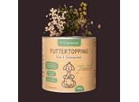 Hunderunde Futtertopping - Ruhe & Gelassenheit - Beruhigung für Hunde, Stressreduktion, Natürliche Kräuter, vegan 250g