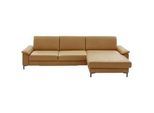 Dieter Knoll Ecksofa , Currygelb , Leder , Echtleder , Rindleder , Ottomane rechts, L-Form , 334x176 cm , Goldenes M , Bettkasten erhältlich, Fußauswahl, individuell planbar, Lederauswahl, Stoffauswahl, Armteilvarianten, Sitzqualitäten, seitenverkehrt erhältlich, Bettfunktion erhältlich, Hocker erhältlich, Rückenfutter , Wohnzimmer, Sofas & Couches, Wohnlandschaften, Ecksofas