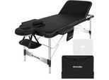 tectake Massageliege 3 Zonen Ko Tao,212 x 108 x 90 cm,schwarz , Schwarz , Metall , 108x90x212 cm , Freizeit, Wellness, Körperpflege, Wohlfühlprodukte