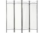 tectake Raumteiler ,160 x 2,5 x 180 cm,weiß , Weiß , Metall , Orientalisch , 2.5x180x160 cm , Wohnzimmer, Raumteiler & Paravents, Paravents