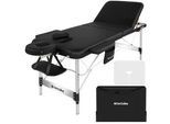 tectake Massageliege 3 Zonen Phuket,212 x 103 x 90 cm,schwarz , Schwarz , Metall , 103x90x212 cm , Freizeit, Wellness, Körperpflege, Wohlfühlprodukte