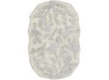 Beliani Badematte Grau 60 x 90 cm Derik , Grau, Beige , Textil , Freiform , 60x90 cm , Badtextilien, Badematten