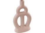 Beliani Blumenvase Porzellan beige Kozani , Beige , Keramik , 28 cm , Dekoration, Vasen, Keramikvasen