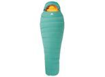 Mountain Equipment - Women's Glacier 700 - Daunenschlafsack Gr Long - Body Size: 185 cm Zip: Left Sage