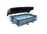 EXIT Frame Pool 300x200x65cm mit Filterpumpe und Sonnensegel, versch. Ausführungen