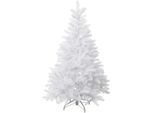 Künstlicher Weihnachtsbaum CREATIV DECO "Weihnachtsdeko, künstlicher Christbaum, Tannenbaum", weiss (weiß), H:120cm, Kunststoff, Weihnachtsbäume, Künstlicher Weihnachtsbaum