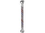 Flamco Meiflex Silikon-Panzerschlauch M5725.1227.70 3/4" x 3/4" IG/IG, 18 x 700 mm, Edelstahlgeflecht