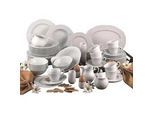 Creatable Kombiservice , Weiß , Keramik , 60-teilig , 200 ml,200 ml,400 ml , 40x32x59 cm , Geschirr, Geschirrsets, Kombiservice