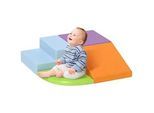 Homcom Bausteinset , Orange, Hellblau , Kunststoff , 45x25x45 cm , Spielzeug, Kinderspielzeug, Sonstiges Spielzeug