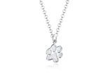 Kette mit Anhänger ELLI "Pfote 925 Sterling Silber", silber, Halsketten, Damen, 45, ohne Stein, Silber 925 (Sterlingsilber), L: 45