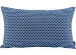 Dekokissen H.O.C.K. "Miss Dots Kissen", blau (royalblau, blau, gepunktet), B:30cm H:10cm L:50cm, Baumwolle, Polyester, Dekokissen_Sitzkissen_Kissenhüllen, mit Punkten, Kissenhülle mit Füllung, 1 Stück