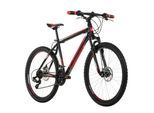 KS Cycling Mountainbike Hardtail 26 Zoll Sharp schwarz-rot