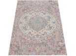 Teppich PACO HOME "Torres 271", pink, B:60cm H:8mm L:100cm, Polypropylen, Teppiche, Teppich, Kurzflor, Orient-Optik, Vintage Design, In- und Outdoor geeignet