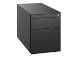 C+P Stahl-Rollcontainer, 563x430x781mm, 9005/9005 ; C + P Möbelsysteme (054230-000-102|)