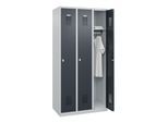 C+P Spind Basis PLUS, 3 Abteile, 1850x900x500mm, 7035/7016 ; C + P Möbelsysteme (088055-30|S10001)