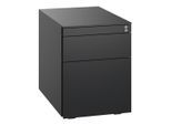 C+P Stahl-Rollcontainer, 563x430x581mm, 9005/9005 ; C + P Möbelsysteme (054530-000-102|)