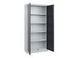 C+P Büro-Flügeltürenschrank Basis PLUS, 1950x930x400mm, 7035/7016 ; C + P Möbelsysteme (0130287-350|S10003)
