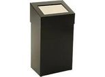 DutchDesign Papierkorb Pulverbeschichtetes Aluminium 18 L 27,7 (B) x 17 (T) x 50 (H) cm Schwarz