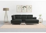 Ecksofa SIT & MORE "Cabrio L-Form, B: 274 cm, mit Sitztiefen-, Arm- & Kopfteilverstellung", grau (anthrazit), B:274cm H:87cm T:230cm, Sofas, Ecksofa, 3 Nierenkissen, Federkern, optional Bettfunktion und Stauraum