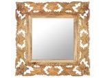 vidaXL Spiegel Handgeschnitzt Braun 50x50 cm Massivholz Mango