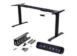 ALBATROS Schreibtisch-Gestell Lift S5B + Kabelkanal, Schwarz, 2X Motoren, elektrisch höhenverstellbar mit Memory-Funktion, Kollisionsschutz und Soft-Start/Stop
