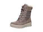 Schnürstiefel LEGERO "Legero Stiefel Veloursleder/Textil", Damen, Gr. 42, altrosa, Textil, Veloursleder, Schuhe Schnürstiefel