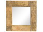 vidaXL Spiegel Mangoholz Massiv 50 x 50 cm