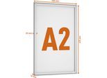 DURABLE Klapprahmen Aluminium, Format A2, silber