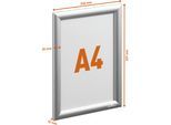 DURABLE Klapprahmen Aluminium, Format A4, silber